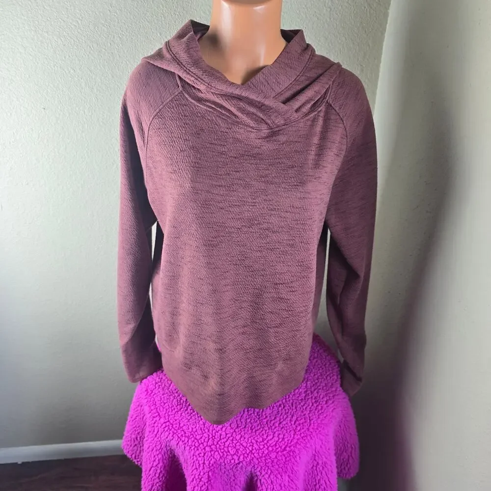 prAna Sunrise Hoodie - Heathered Maroon - Large - Picture 6 of 9